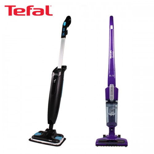 [테팔] 무선 청소기 에어포스 라이트 14.4V (퍼플)+유선 스틱 스팀청소기