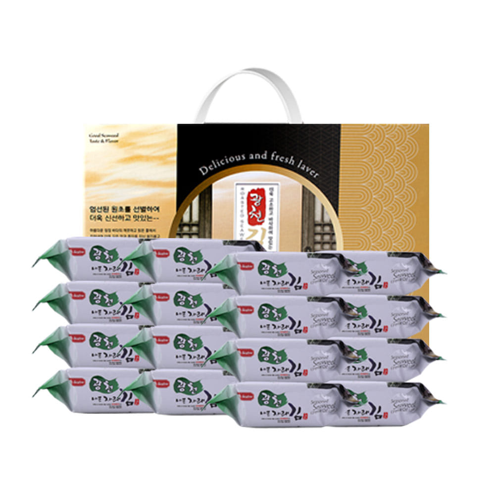 광천 고소하고 바삭한 광천김 중 (도시락 16봉)
